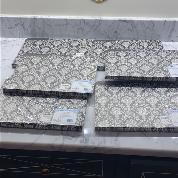 Set of 3 12pack black and white file folders - Picture 1 of 5